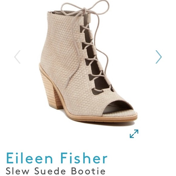 eileen fisher slew suede bootie